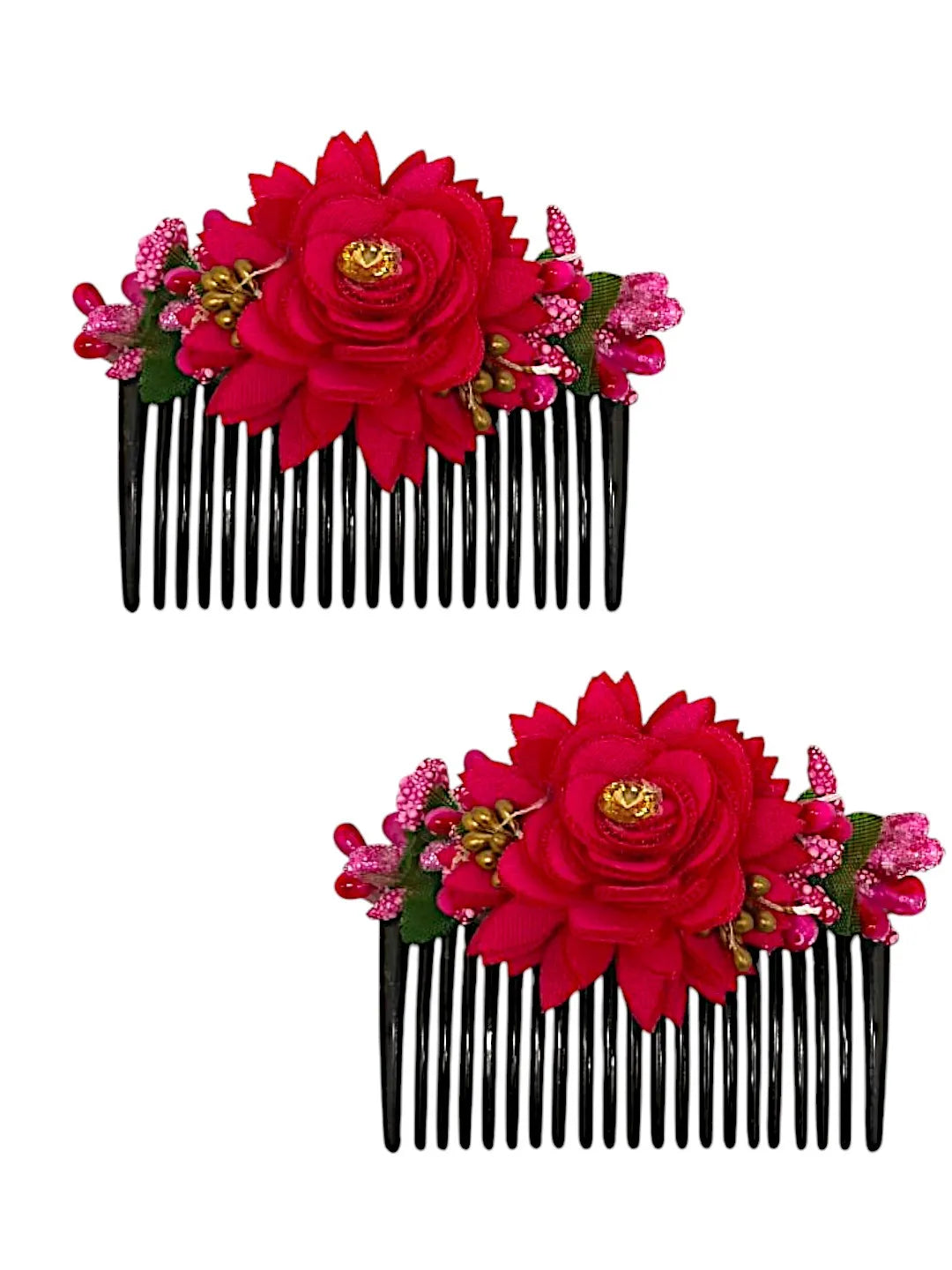 Women Set of 2 Embellished Comb Pin