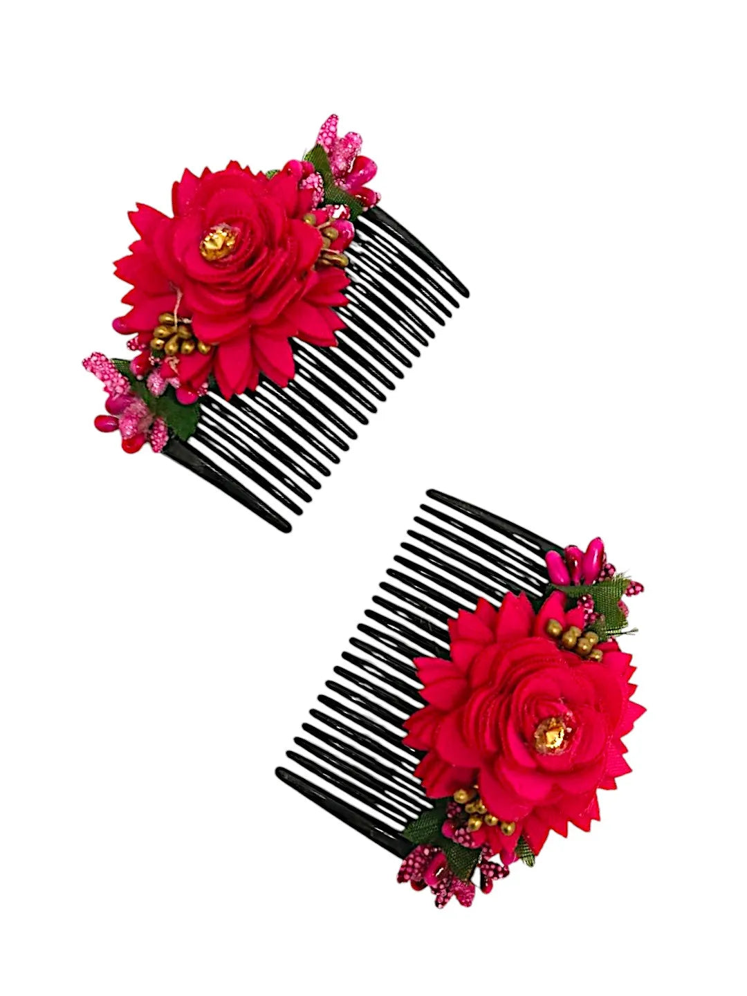 Women Set of 2 Embellished Comb Pin