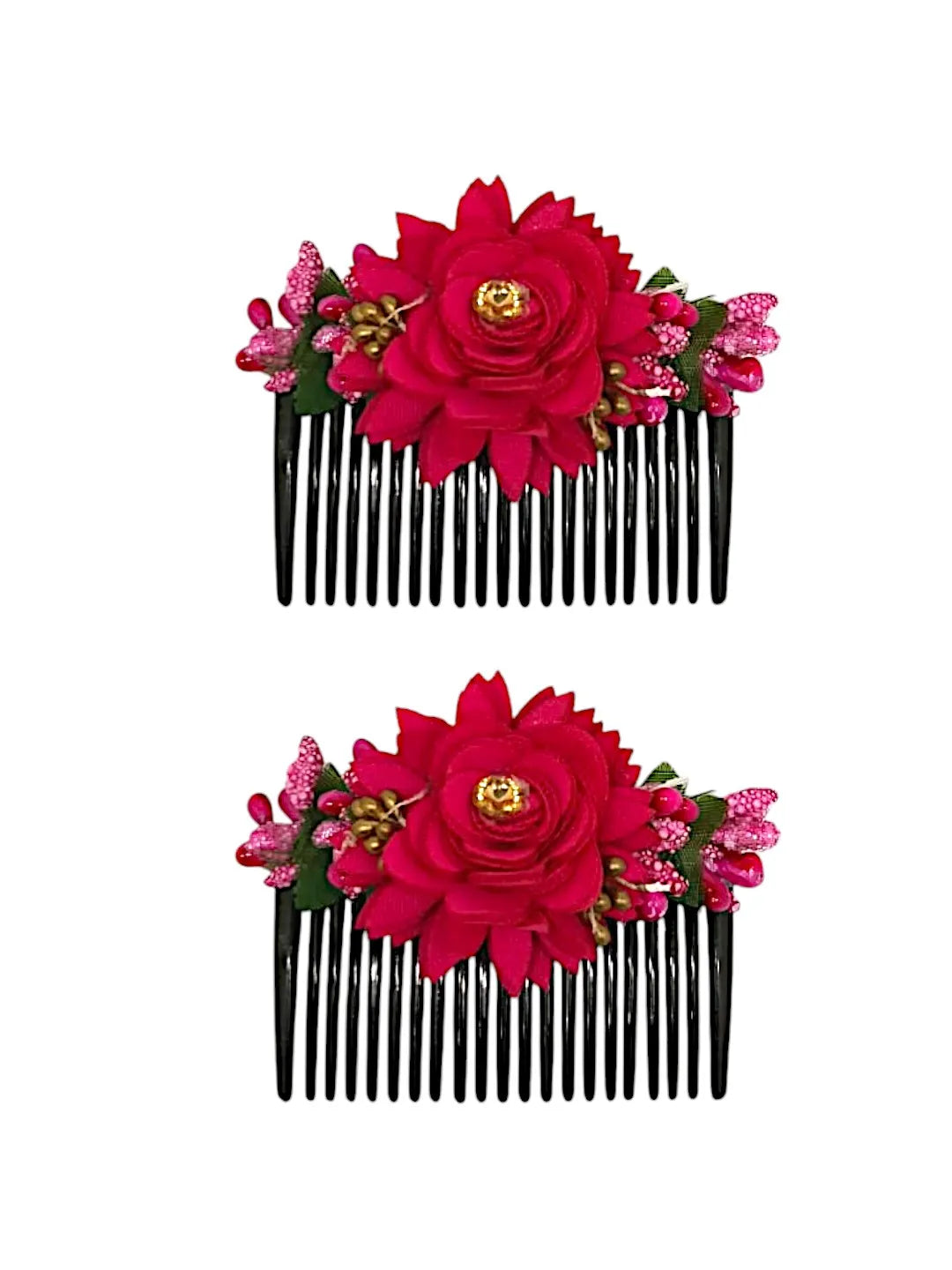Women Set of 2 Embellished Comb Pin