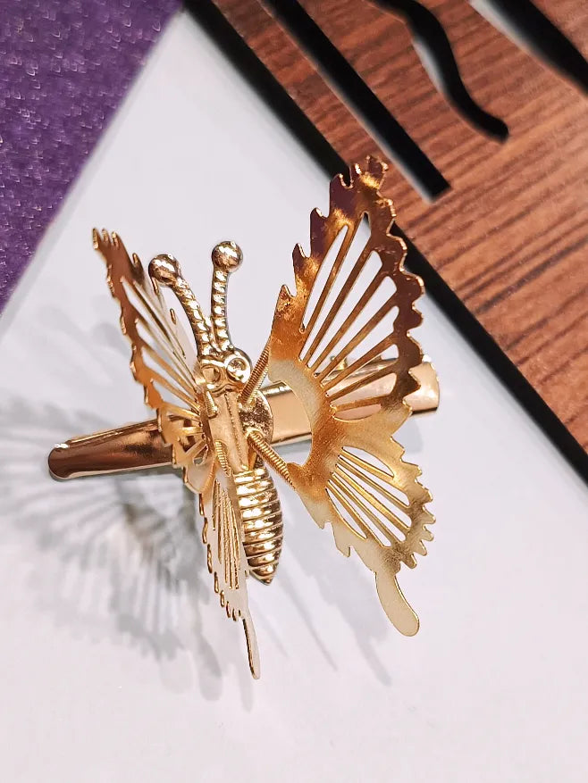 Women Embellished Butterfly Alligator Hair Clip
