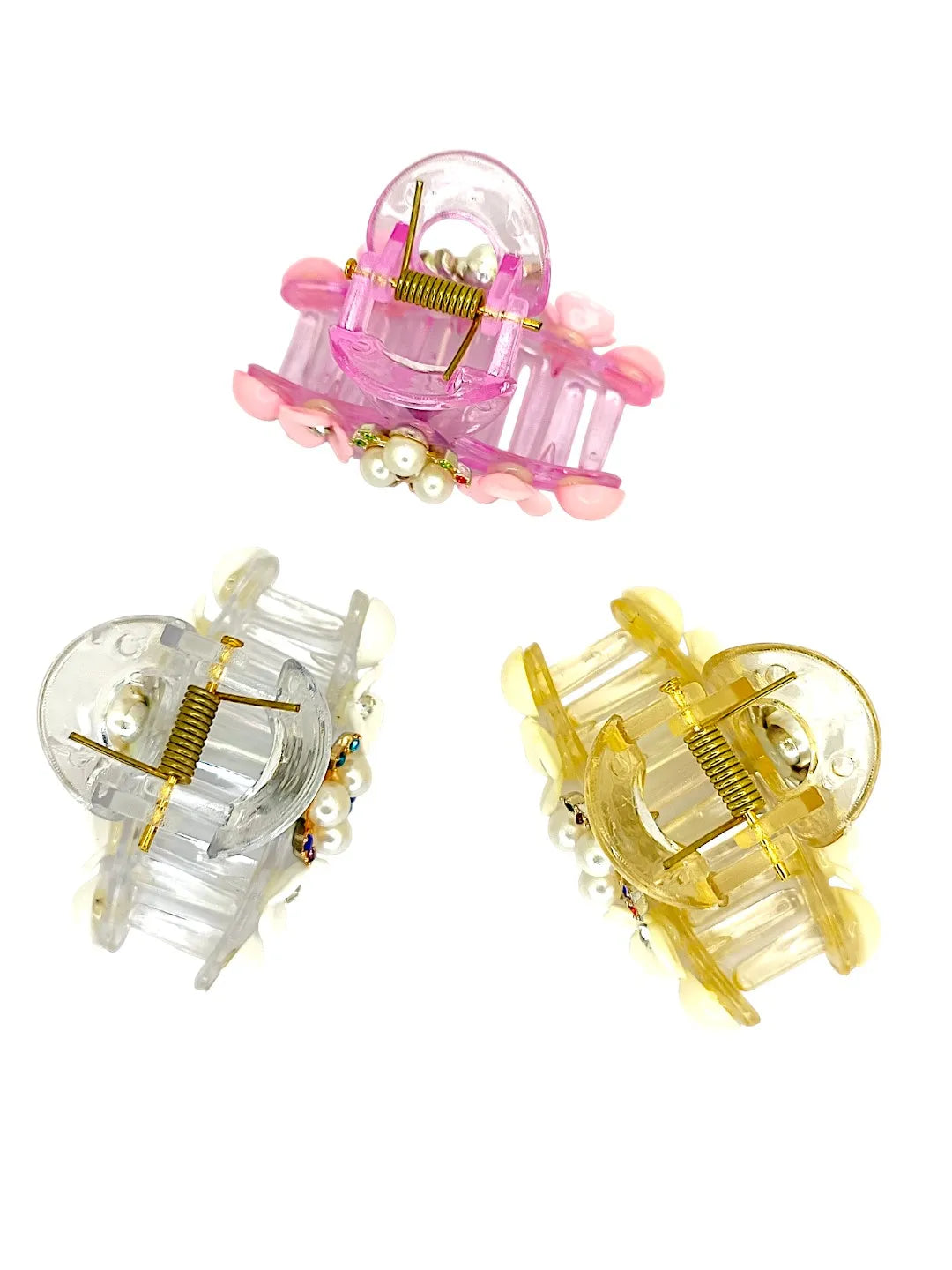 Women Set of 3 Embellished Claw Clip
