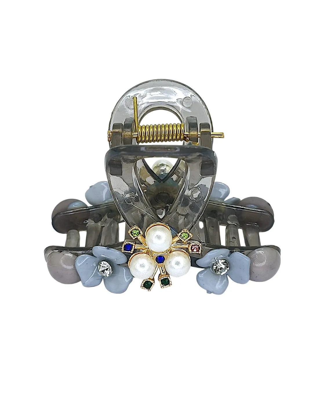 Women Set of 3 Embellished Claw Clip with Diff Color