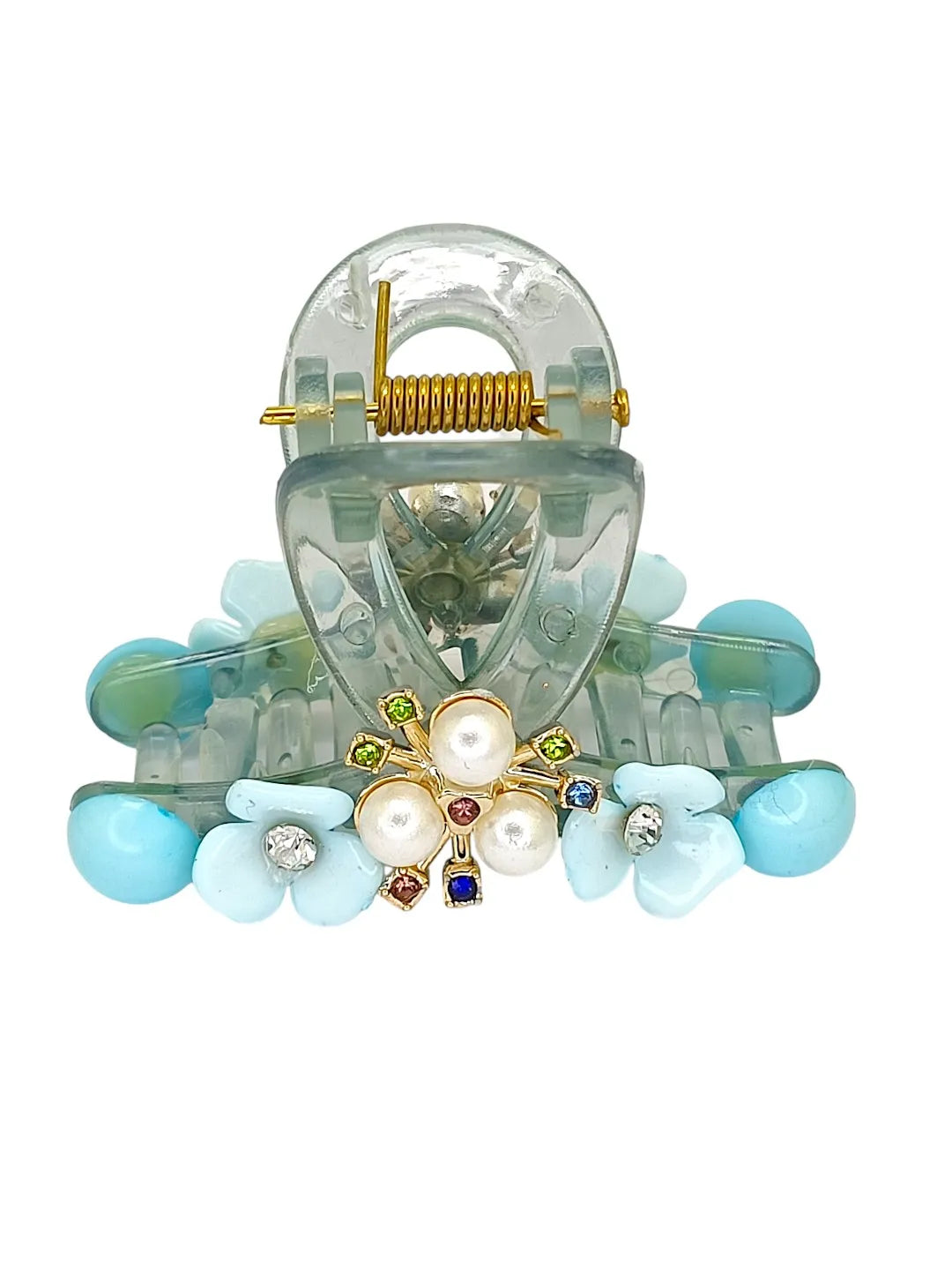Women Set of 3 Embellished Claw Clip with Diff Color
