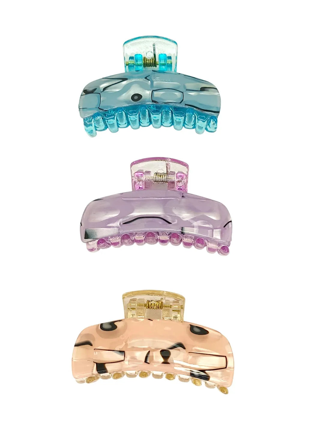 Women Set of 3 Unique Color Claw Clip