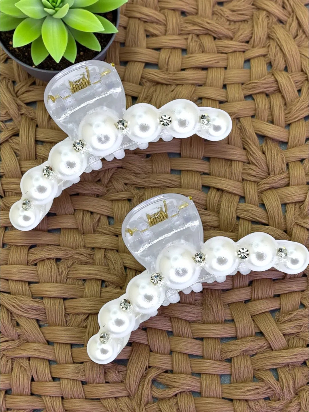Women Set of 2 Embellished Claw Clip
