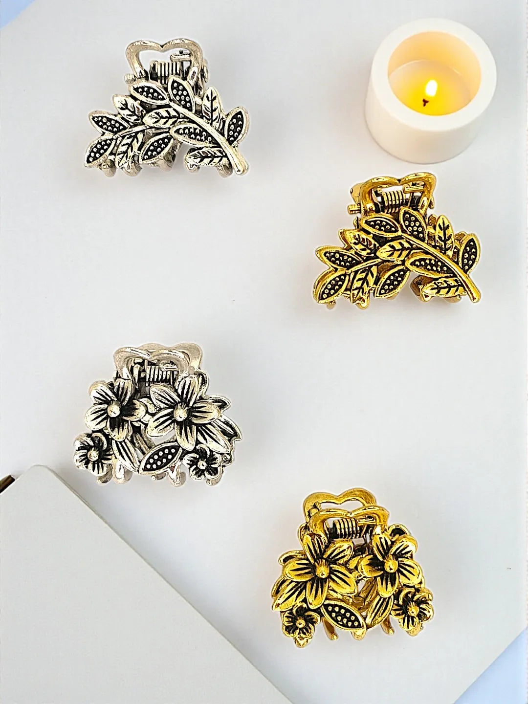 Women Set of 4 Metal Claw Clip