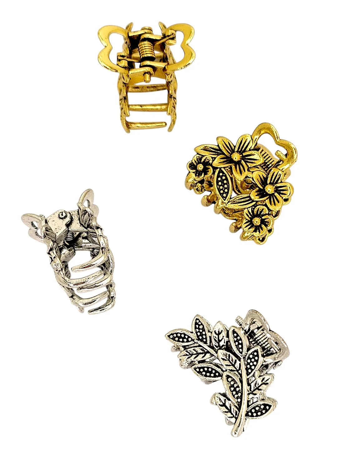 Women Set of 4 Metal Claw Clip