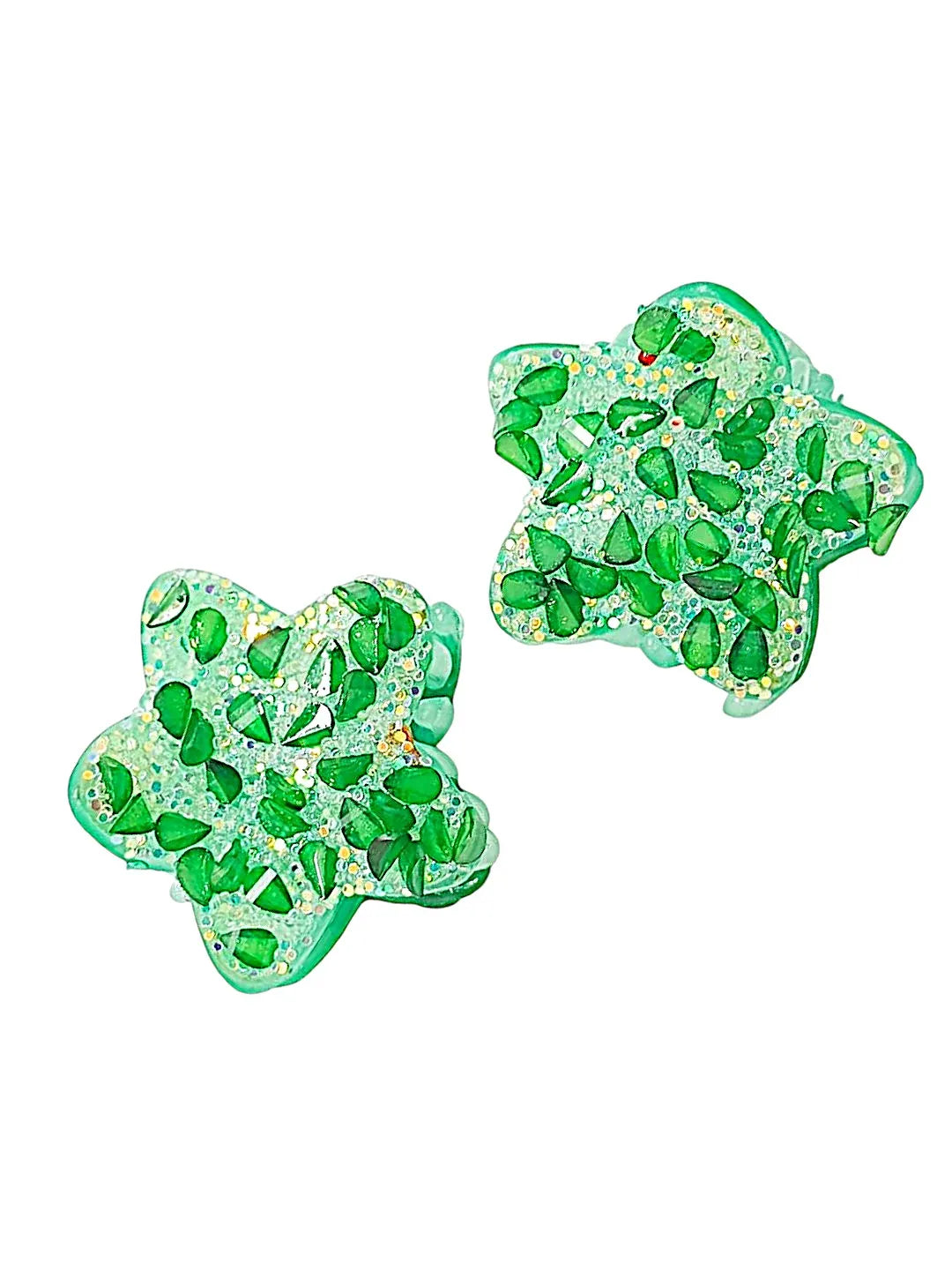 Set of 3 Embellished Claw Clip