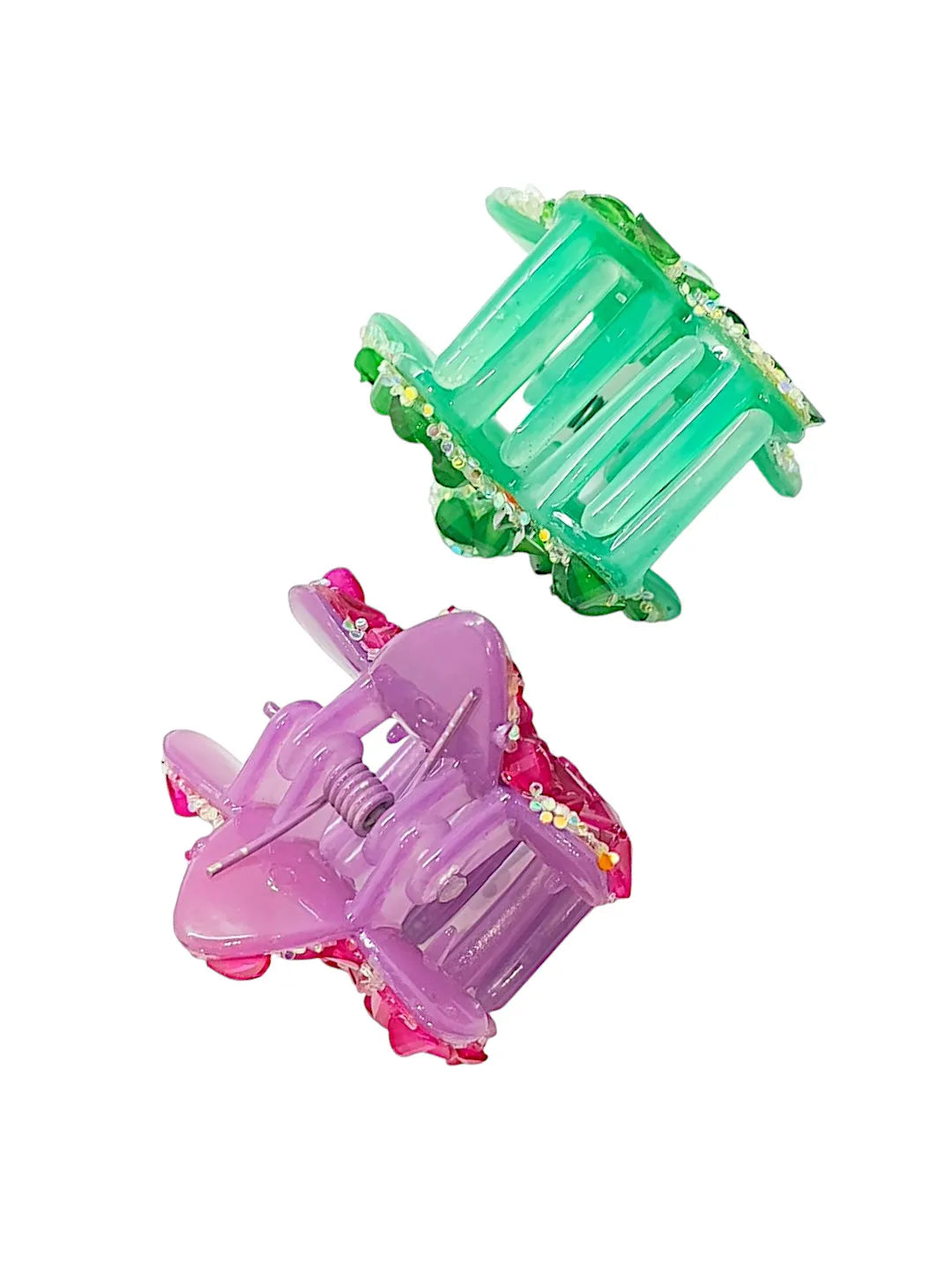 Set of 3 Embellished Claw Clip