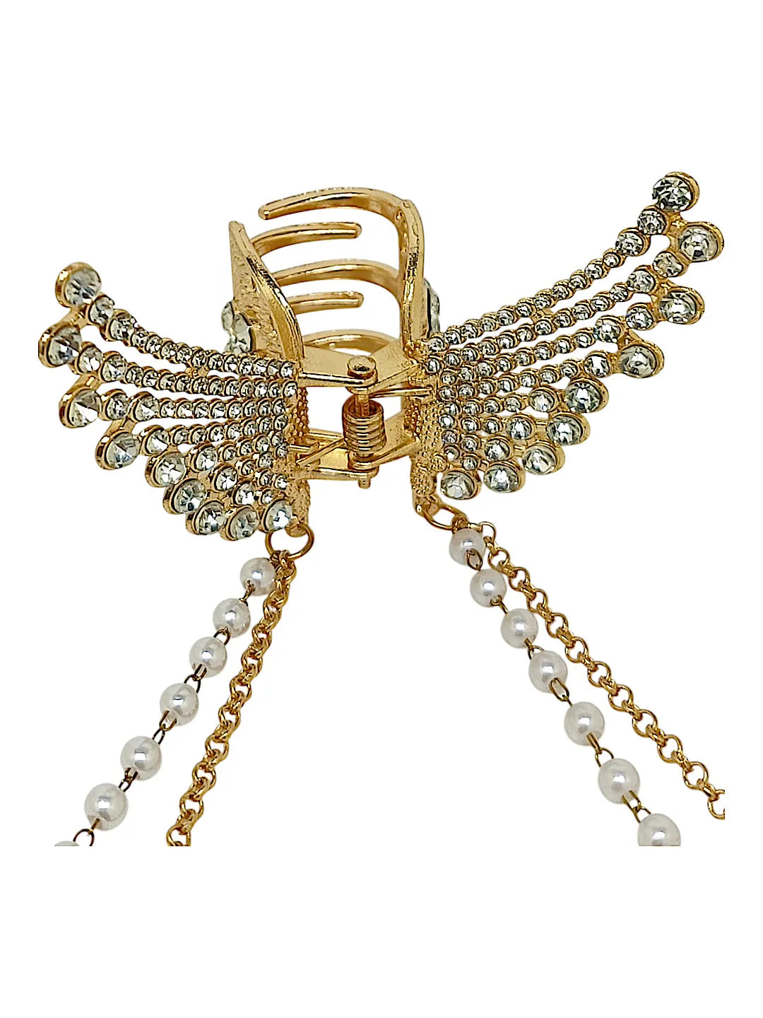 Rose Gold Plated Embellished Claw Clip