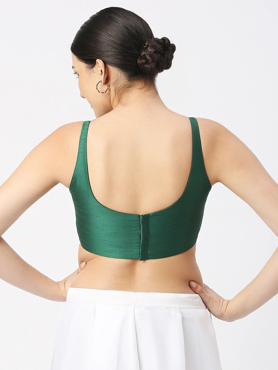 Emerald Essence Sleeveless Blouse