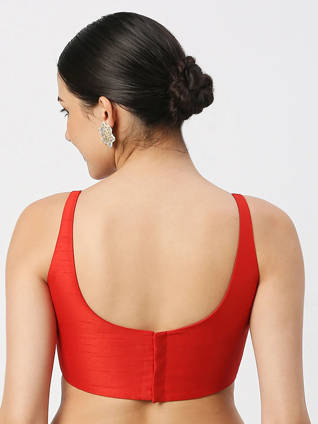 Ravishing Red Silk Blouse