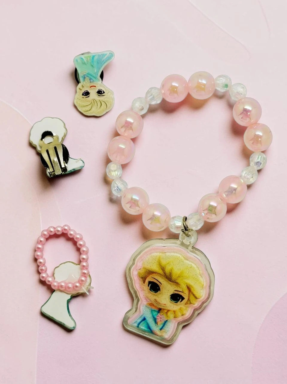 Bead Bracelet with Cartoon Character