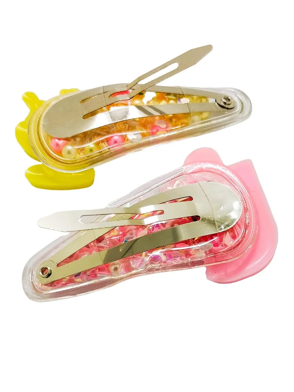 Set Of 5 Embellished Tic Tac Hair Clip