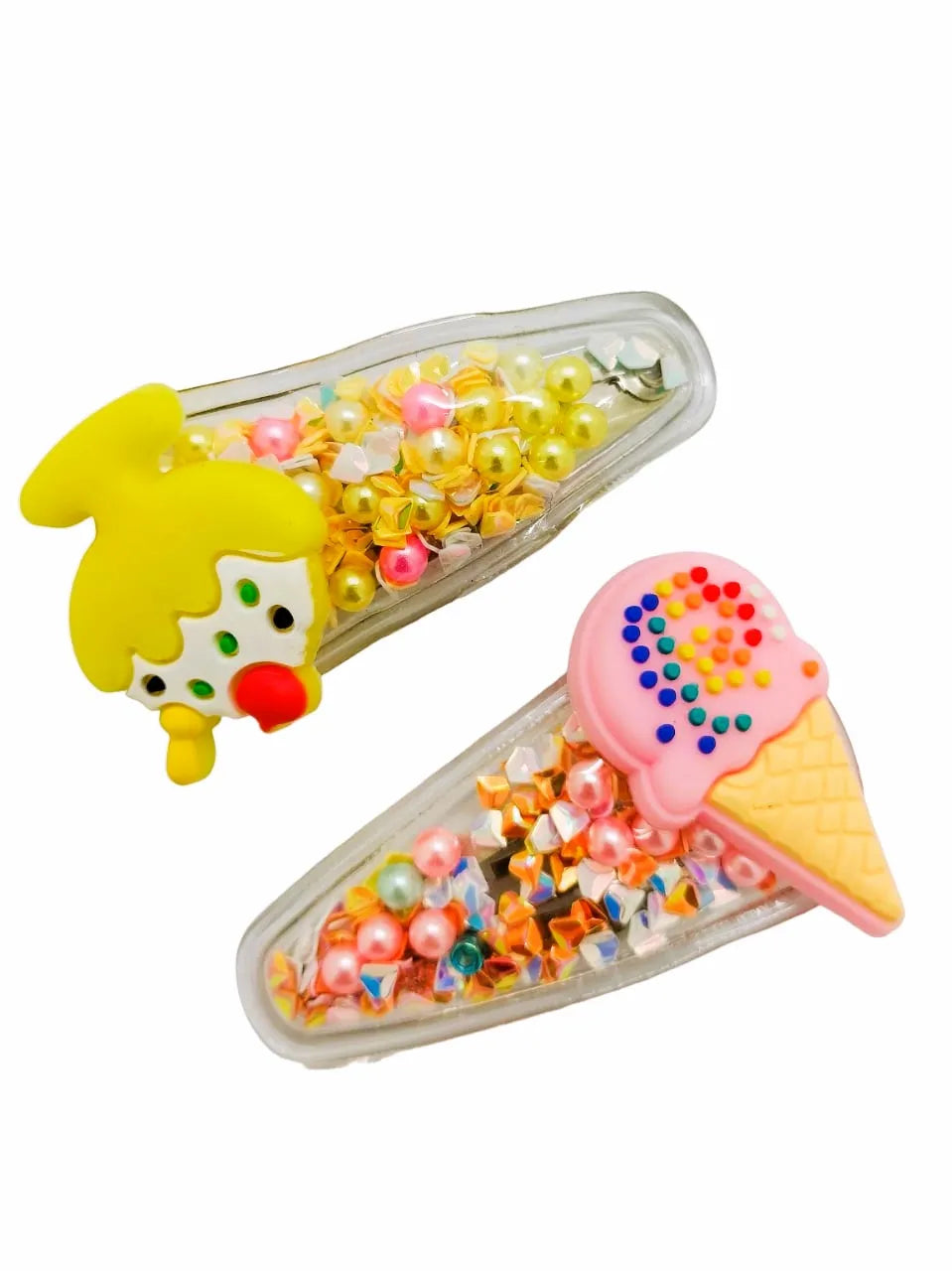 Set Of 5 Embellished Tic Tac Hair Clip