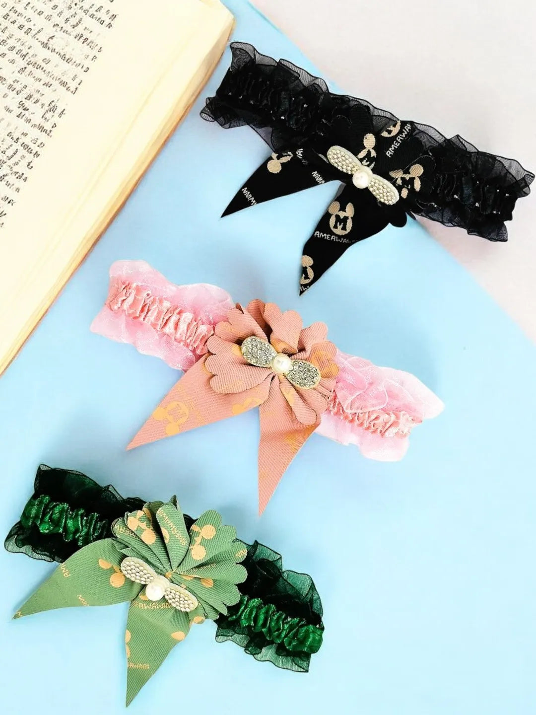 Set of 3 Lace Hairband