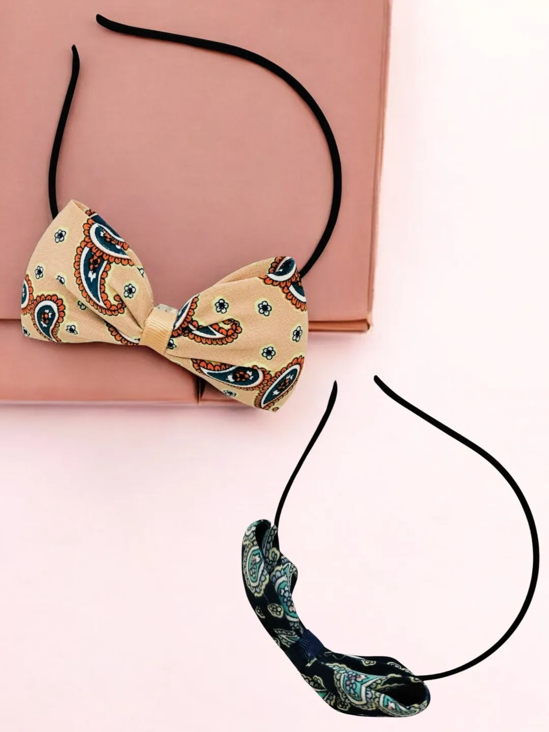Set of 2 Fabric Bow Hairband