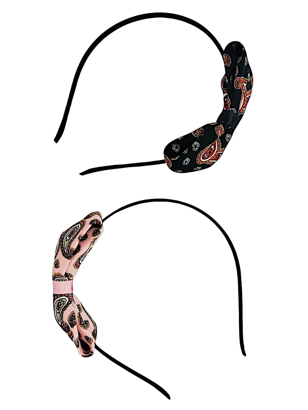 Set of 2 Paisley Printed Bow Hairband