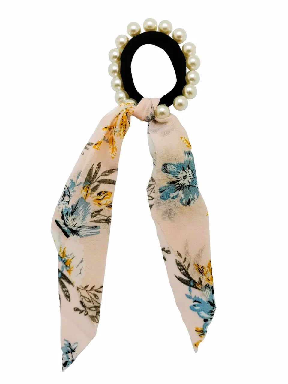 Set Of 3 Floral Ponytail Rubber Band