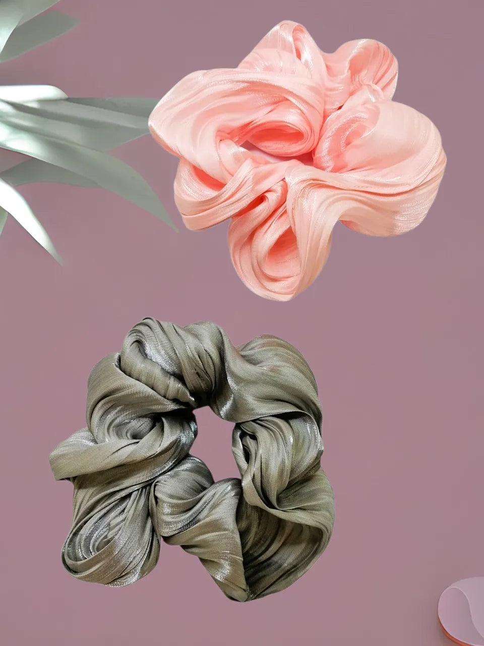 Set of 2 Satin Scrunchies