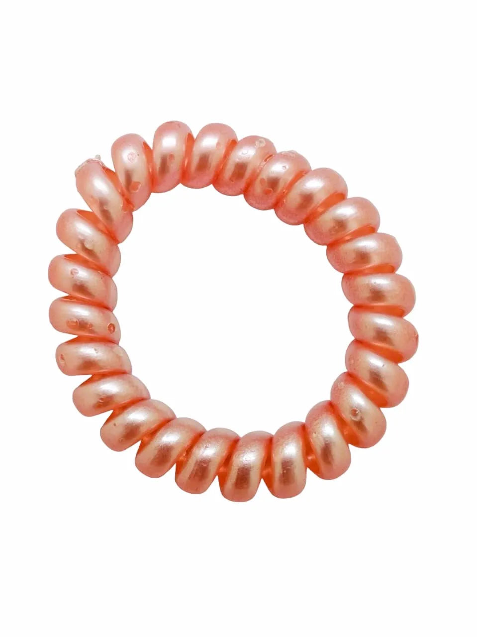 Set of 4 Red Spring Ponytail Holders