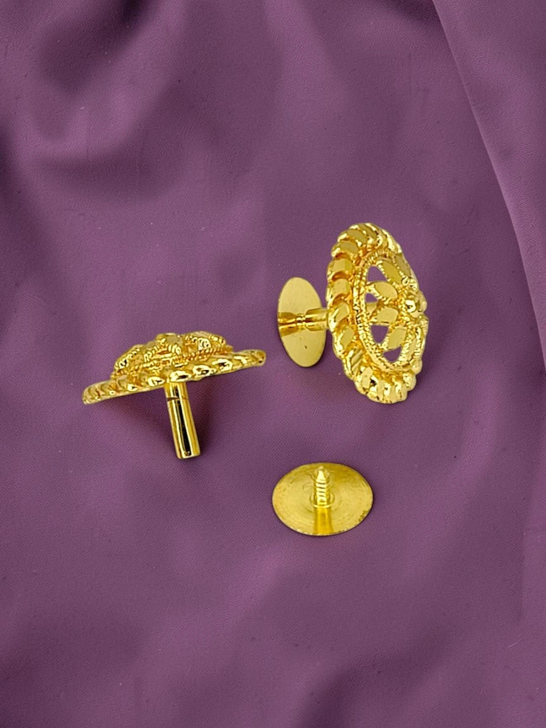 Gold-Plated Long Haaram Necklace Set