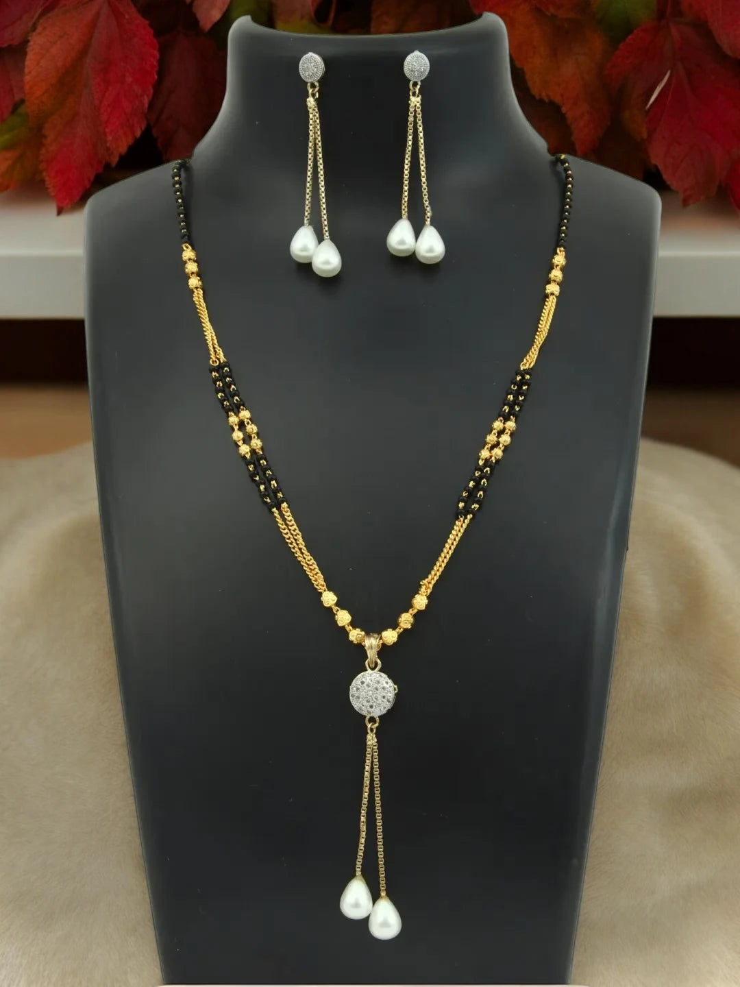 American Diamond Dangling Mangalsutra