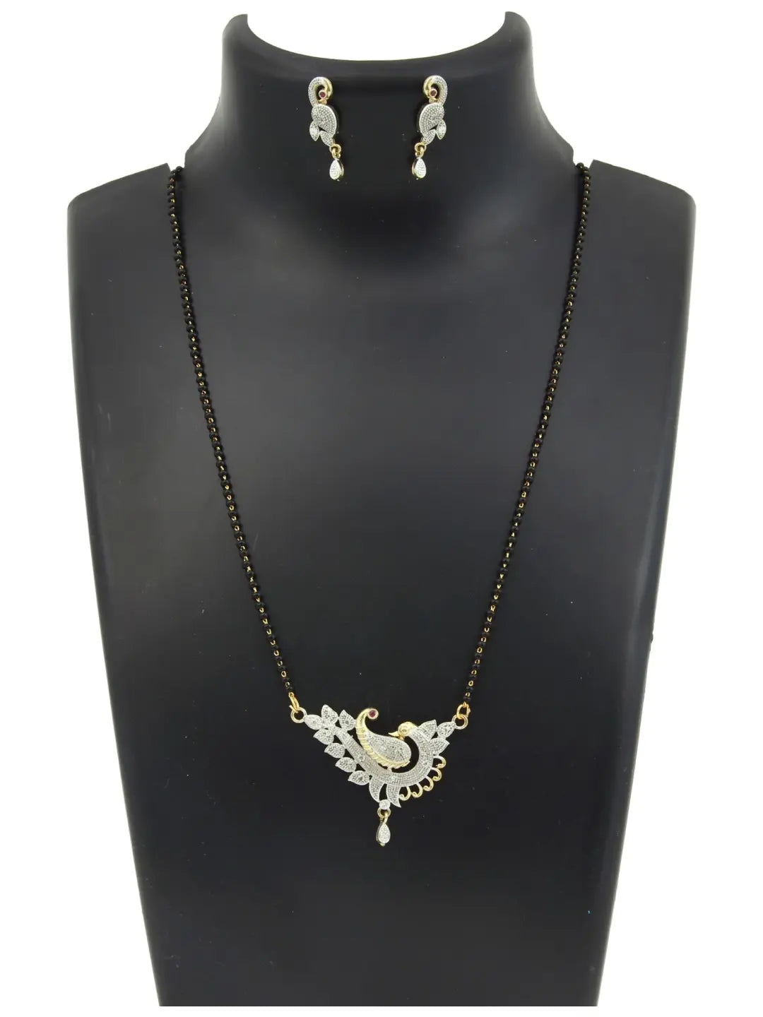 American Diamond Peacock Mangalsutra