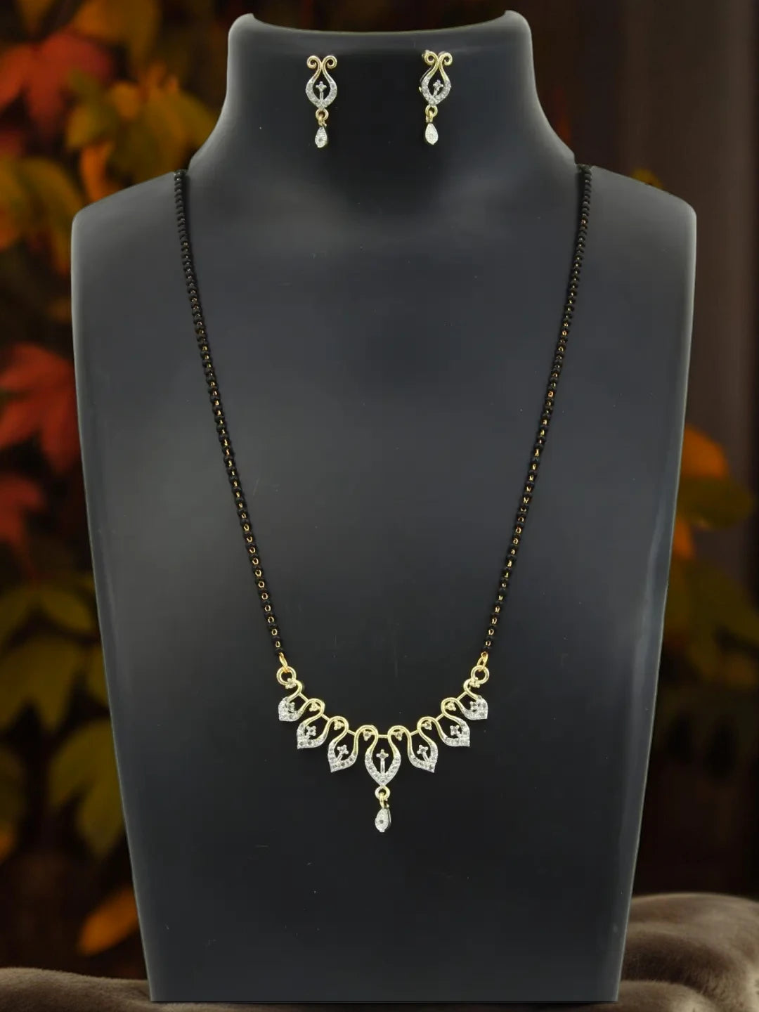 American Diamond Leaves Mangalsultra