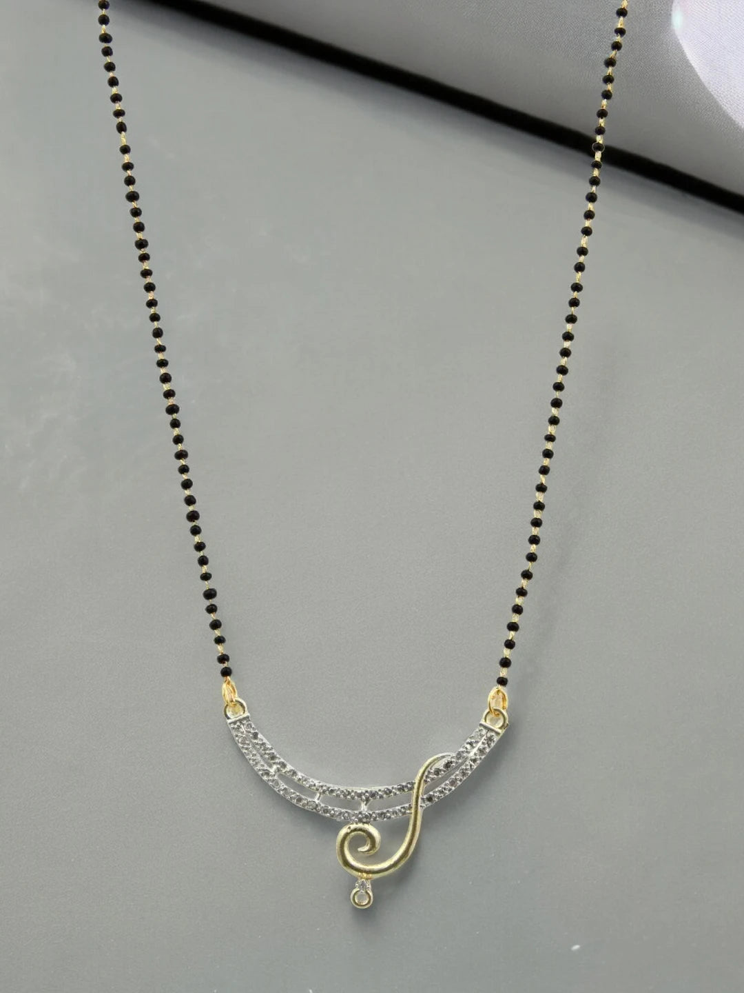 Half-Moon Rings Mangalsutra