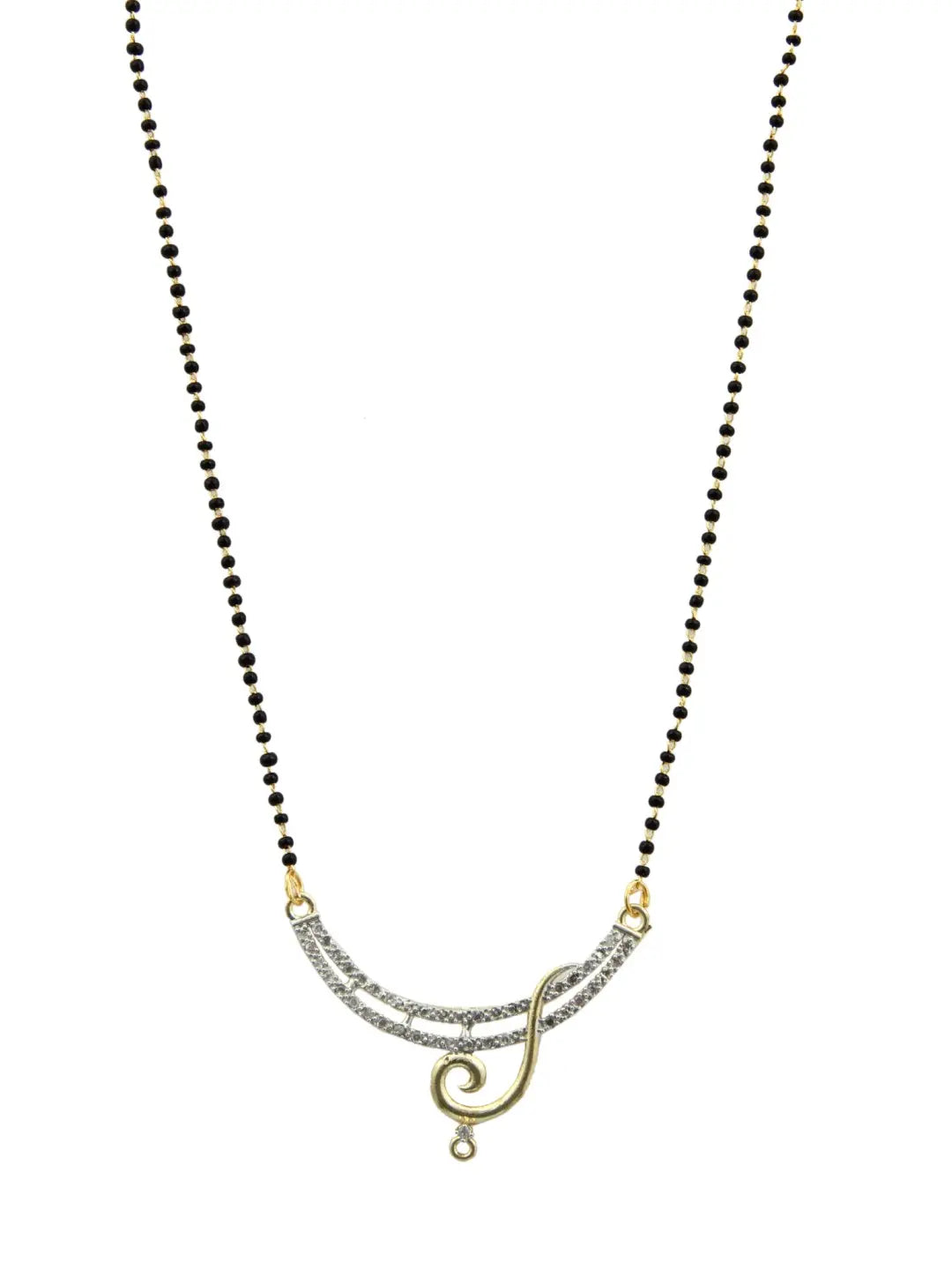 Half-Moon Rings Mangalsutra