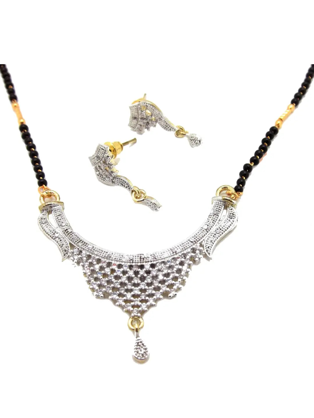 AD Mangalsutra With Earrings