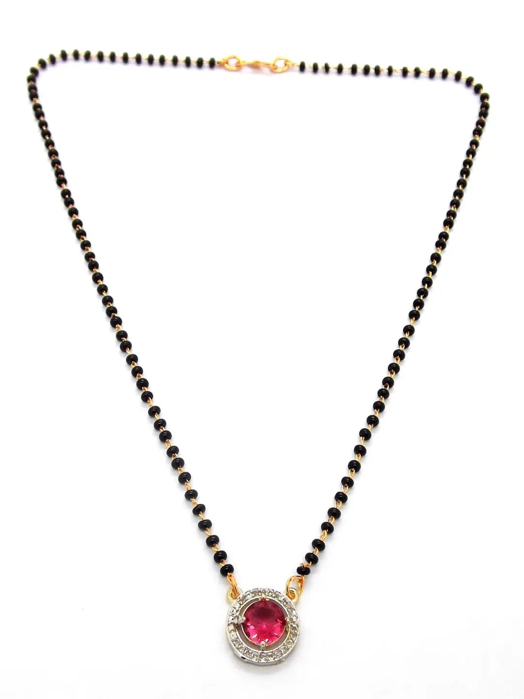 Ruby Stone Mangalsutra Set