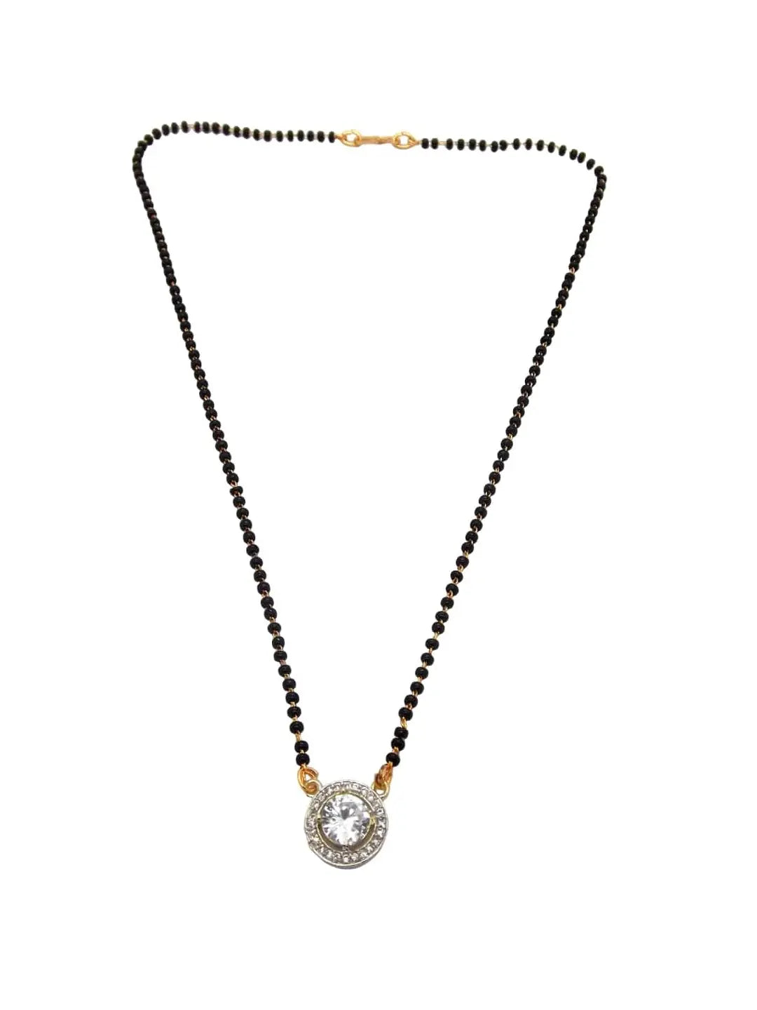 Silver Stone Mangalsutra Set