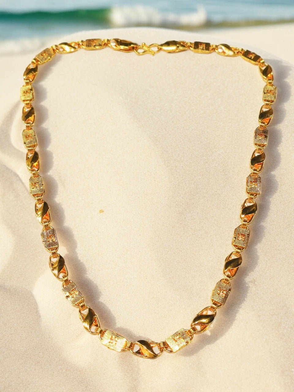 Gold Plated Cutwork Chain
