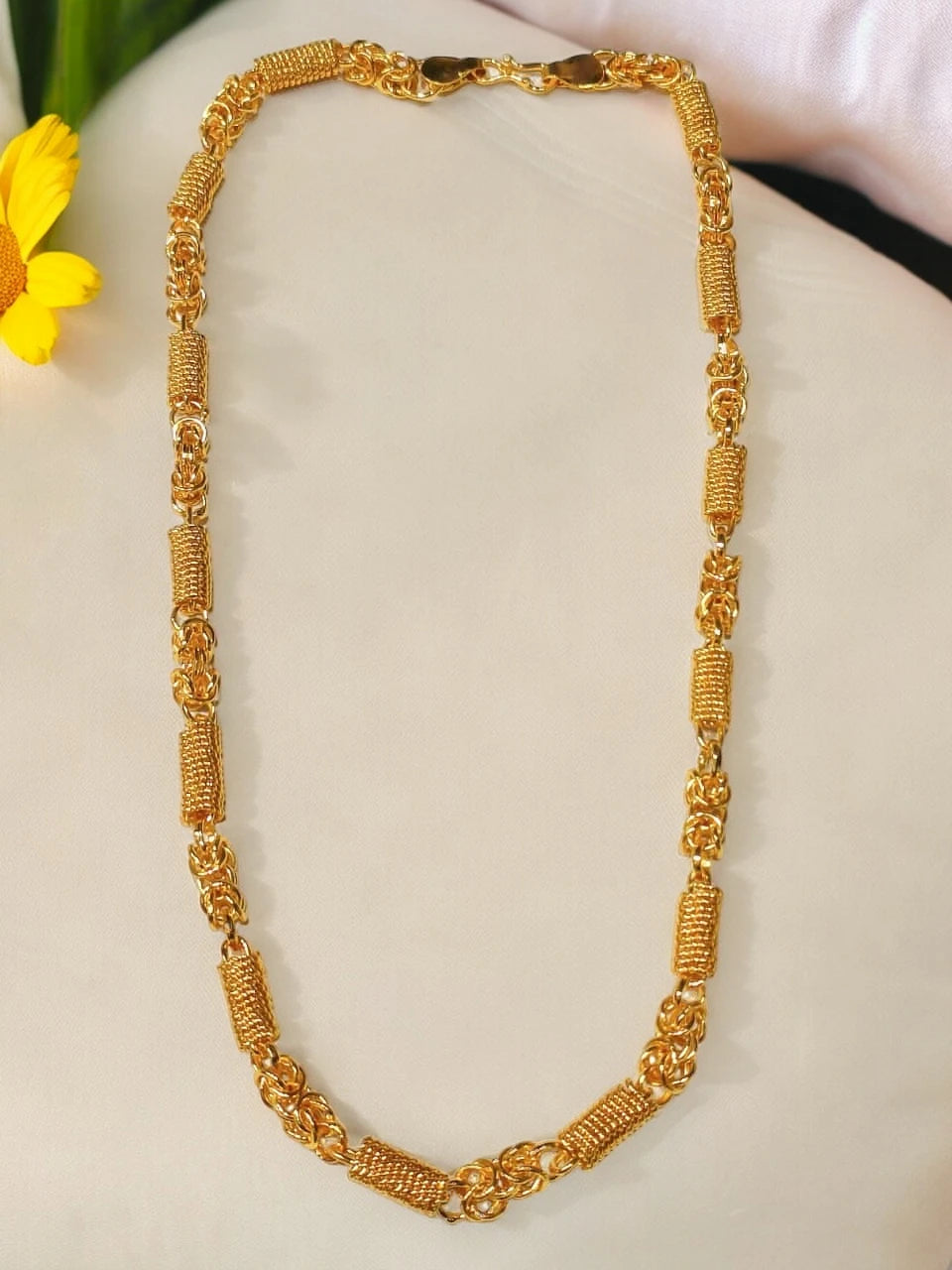 Gold Plated Spring Rolo Chain