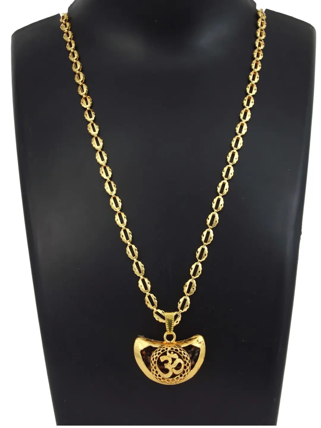Om Pendant Link Chain