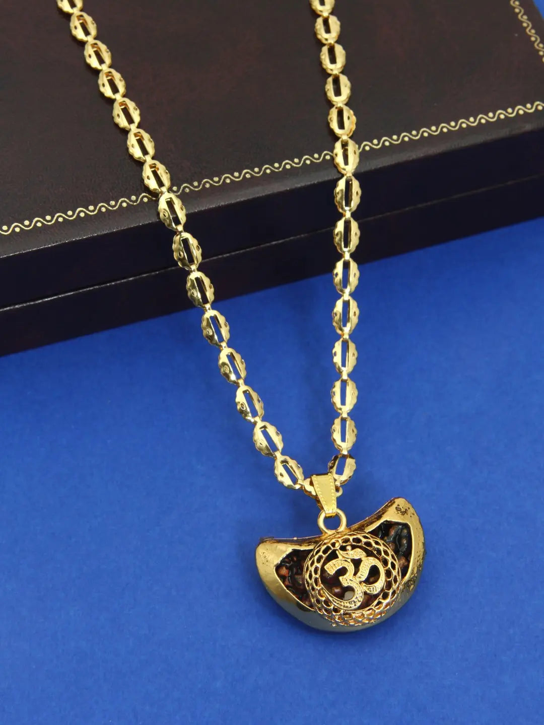 Om Pendant Link Chain