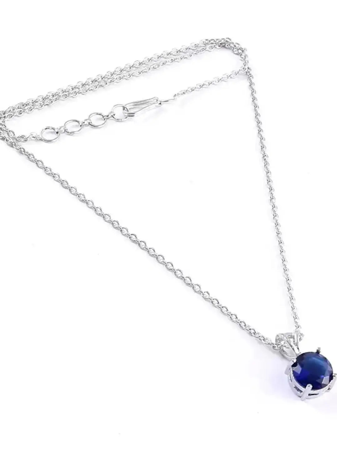 Royal Blue Stone Pendant Chain