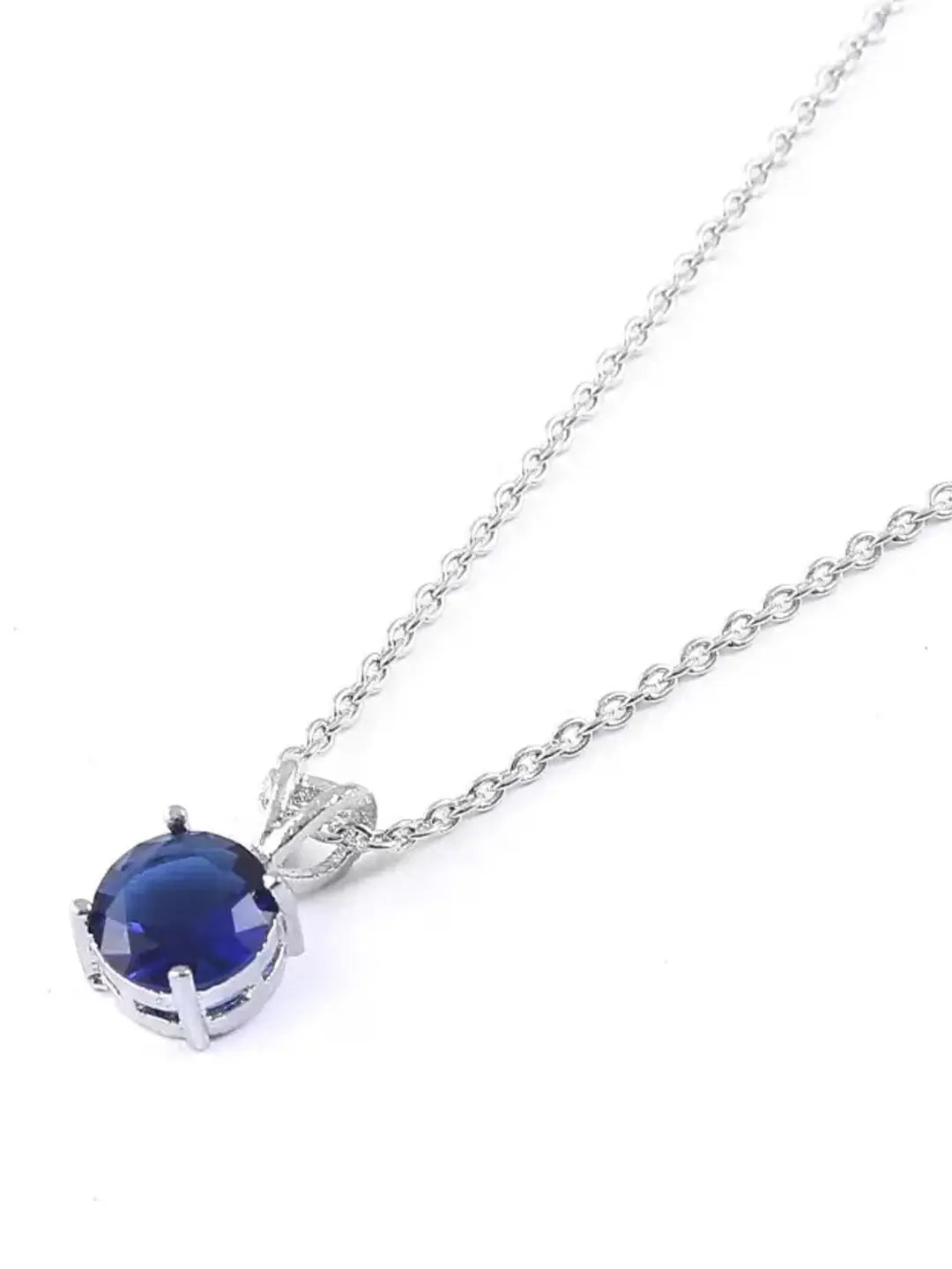 Royal Blue Stone Pendant Chain