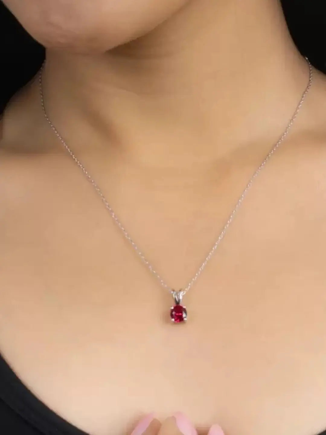Ruby Pendant Chain