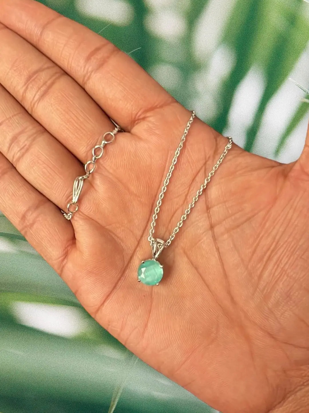 Sea Green Pendant Chain