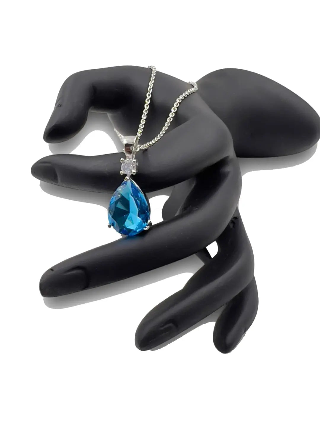 Blue Drop Pendant Chain