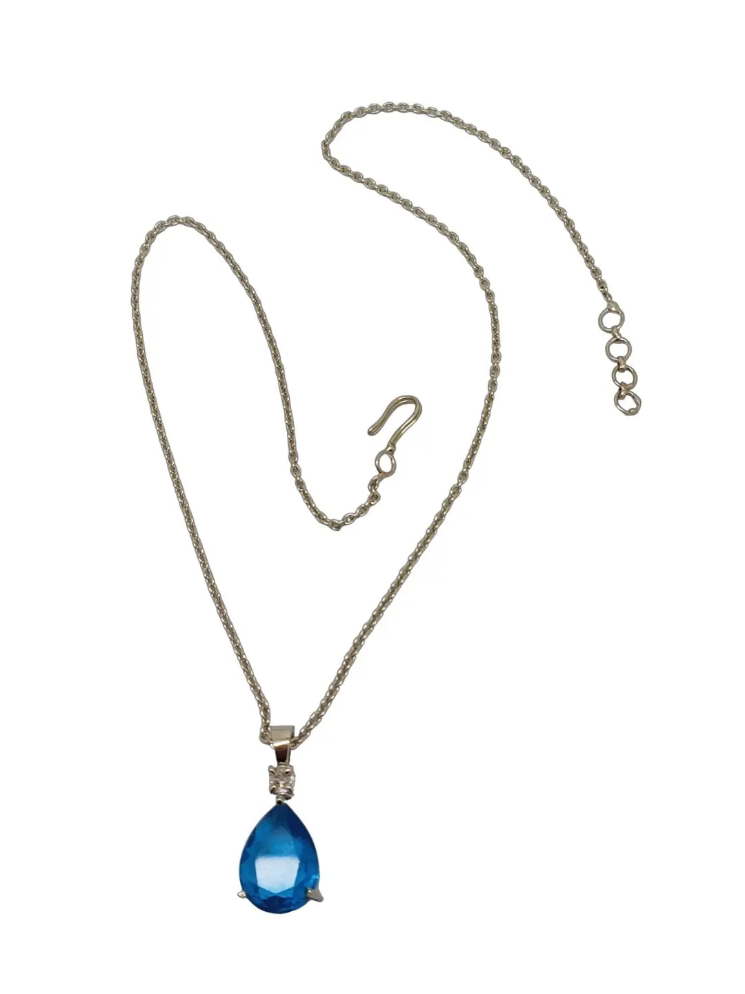 Blue Drop Pendant Chain