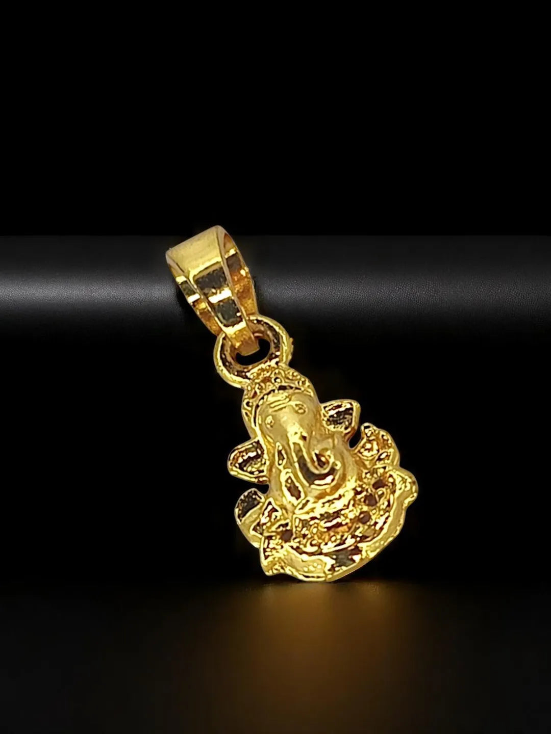 Gold-Plated Contemporary Ganpati Pendants
