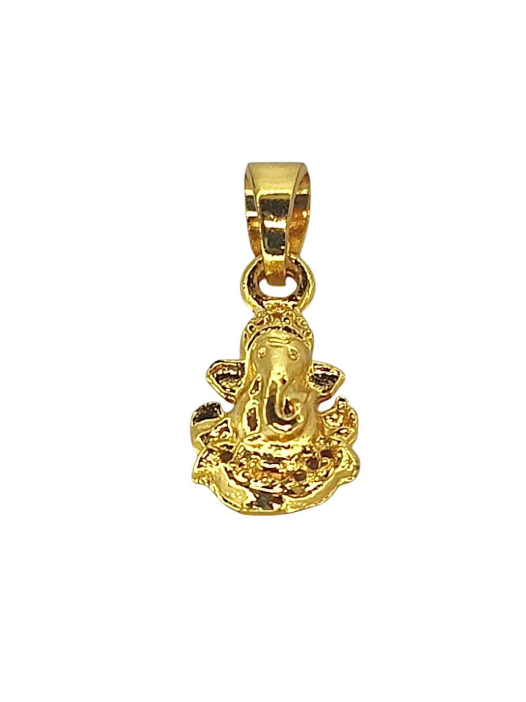 Gold-Plated Contemporary Ganpati Pendants