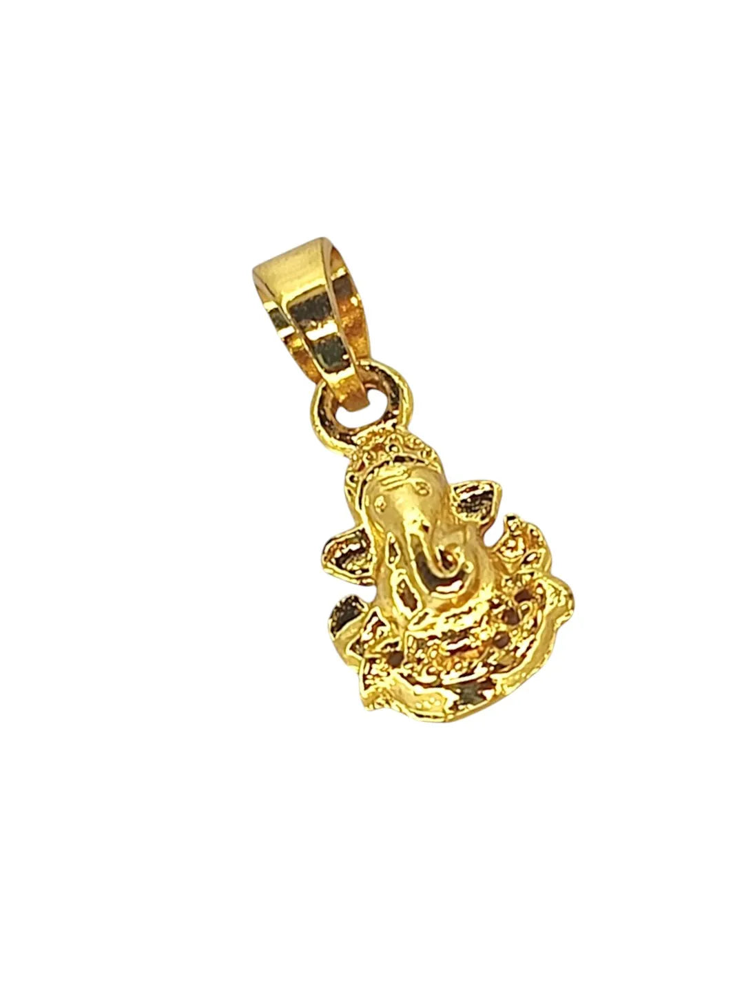Gold-Plated Contemporary Ganpati Pendants