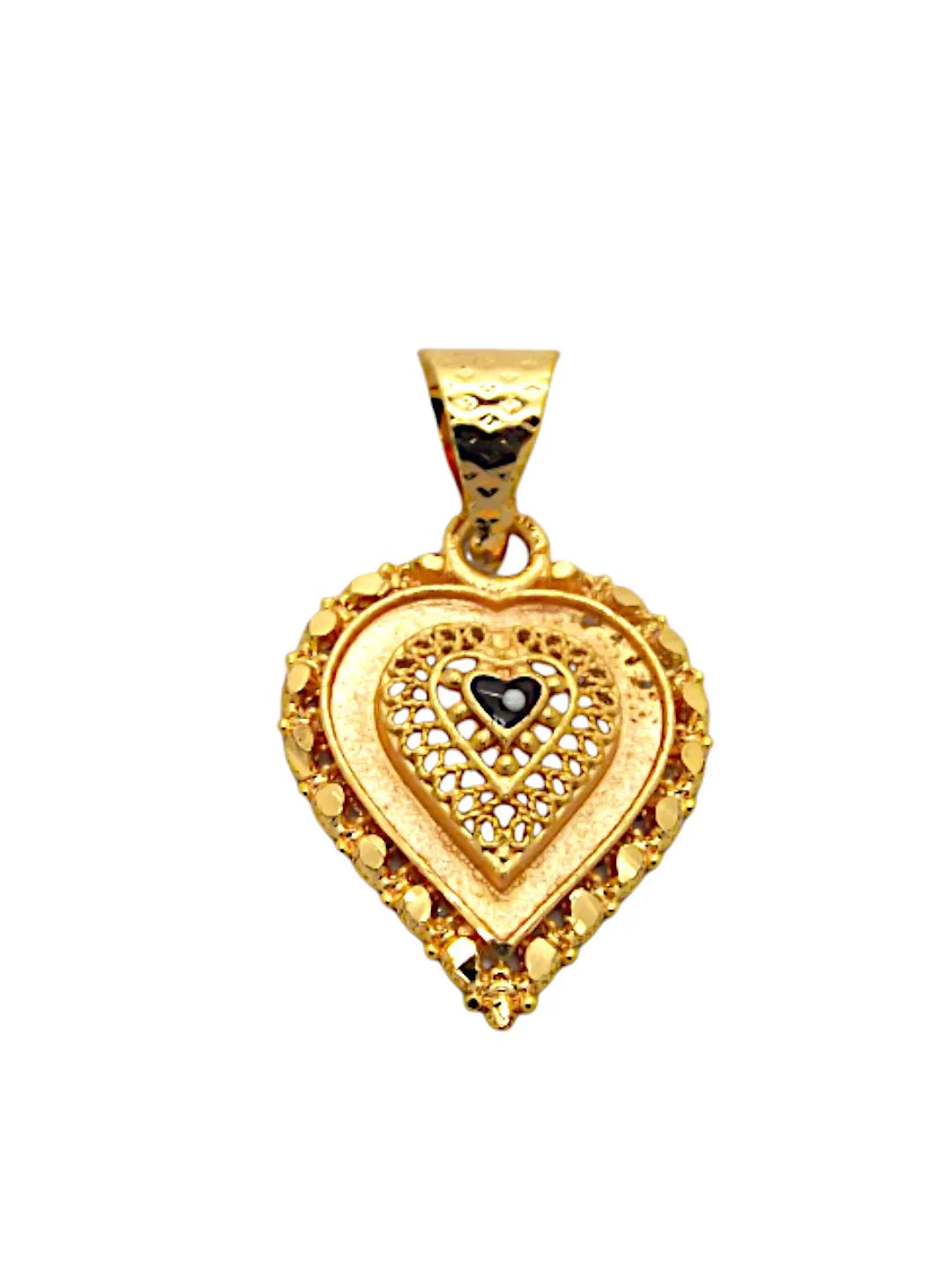 Gold-Plated Heart Shaped Pendants