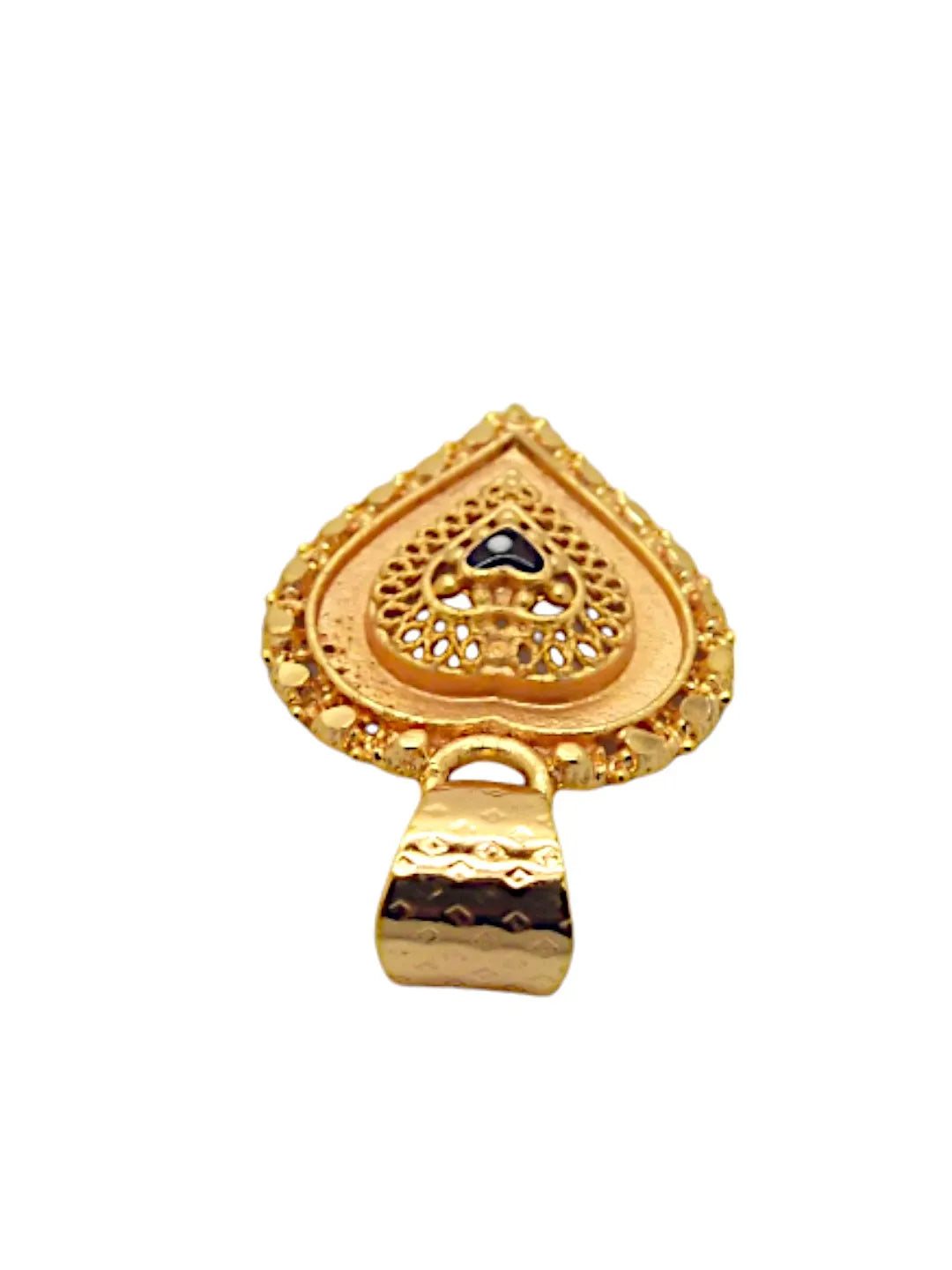 Gold-Plated Heart Shaped Pendants