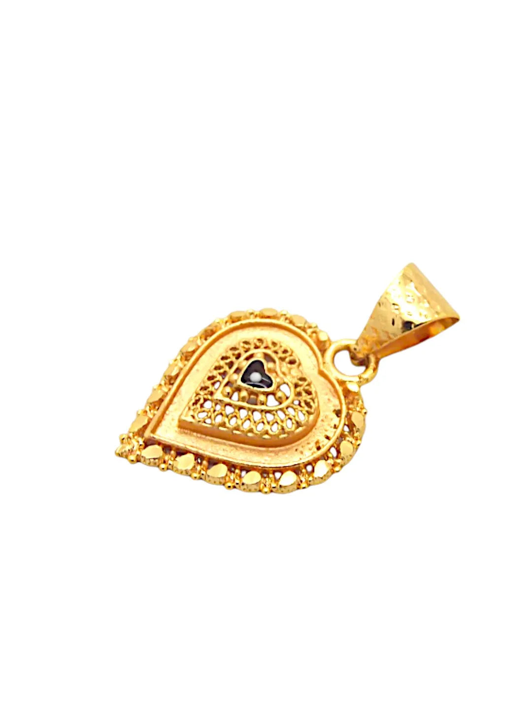 Gold-Plated Heart Shaped Pendants